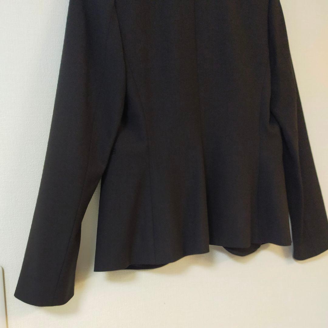 美品　Theory　現行タグ　ノーカラージャケット　2サイズ　SAXONY