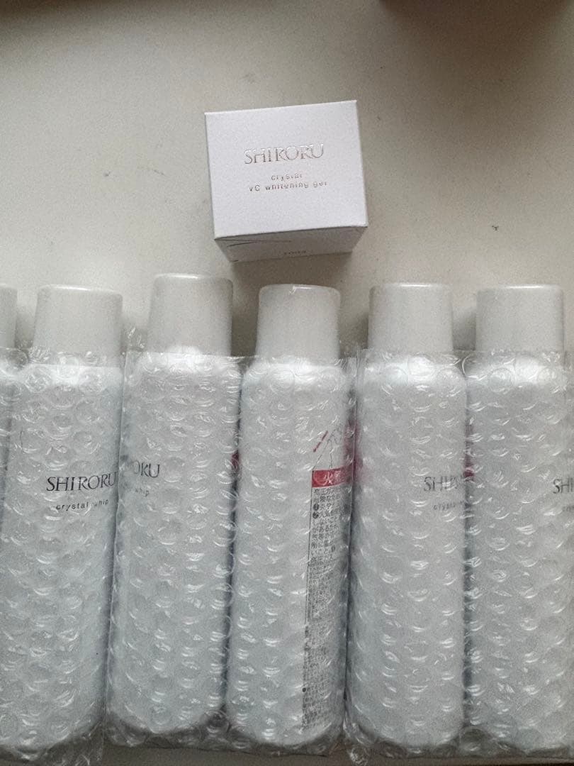 shiroru クリスタルホイップ 6本 クリスタルVCホワイトニングゲル50g