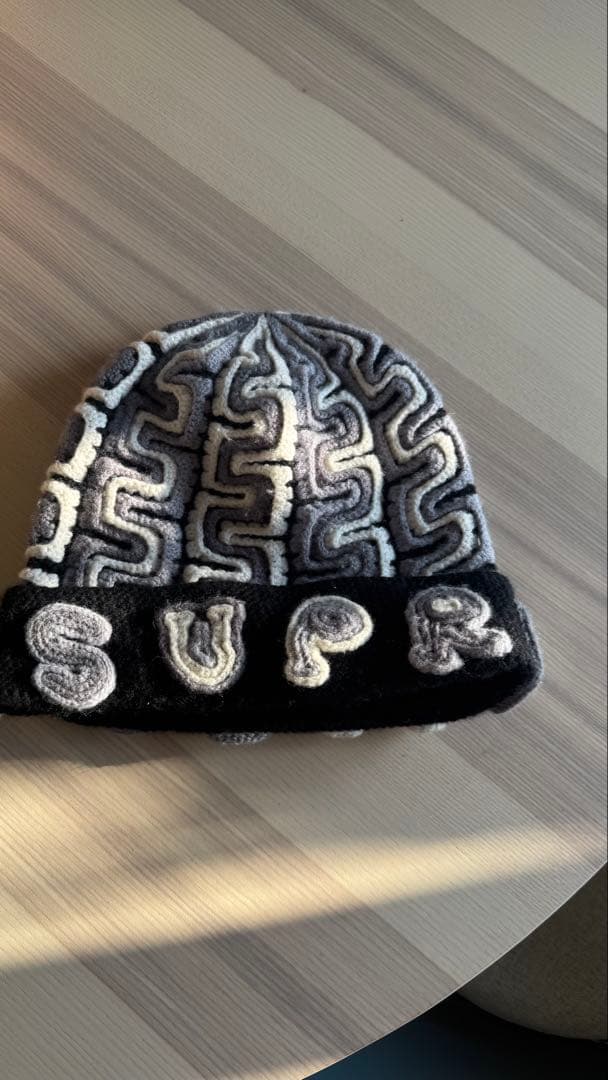 Supreme ニット帽 グレー ブラック