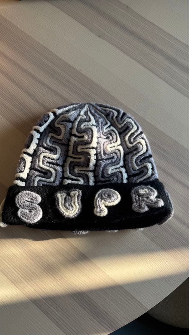 Supreme ニット帽 グレー ブラック