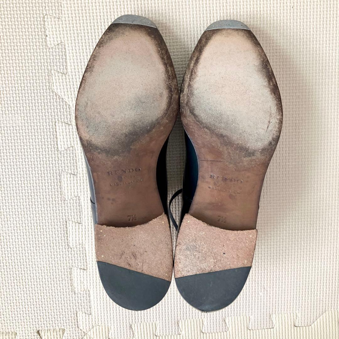 [値下げ]Rendo 845 UK7.5 プレーントゥ アノネイネイビー