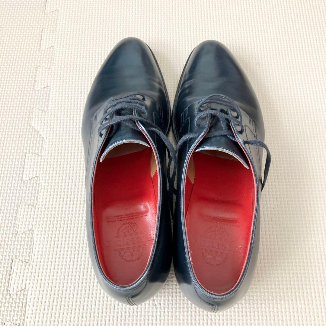 [値下げ]Rendo 845 UK7.5 プレーントゥ アノネイネイビー