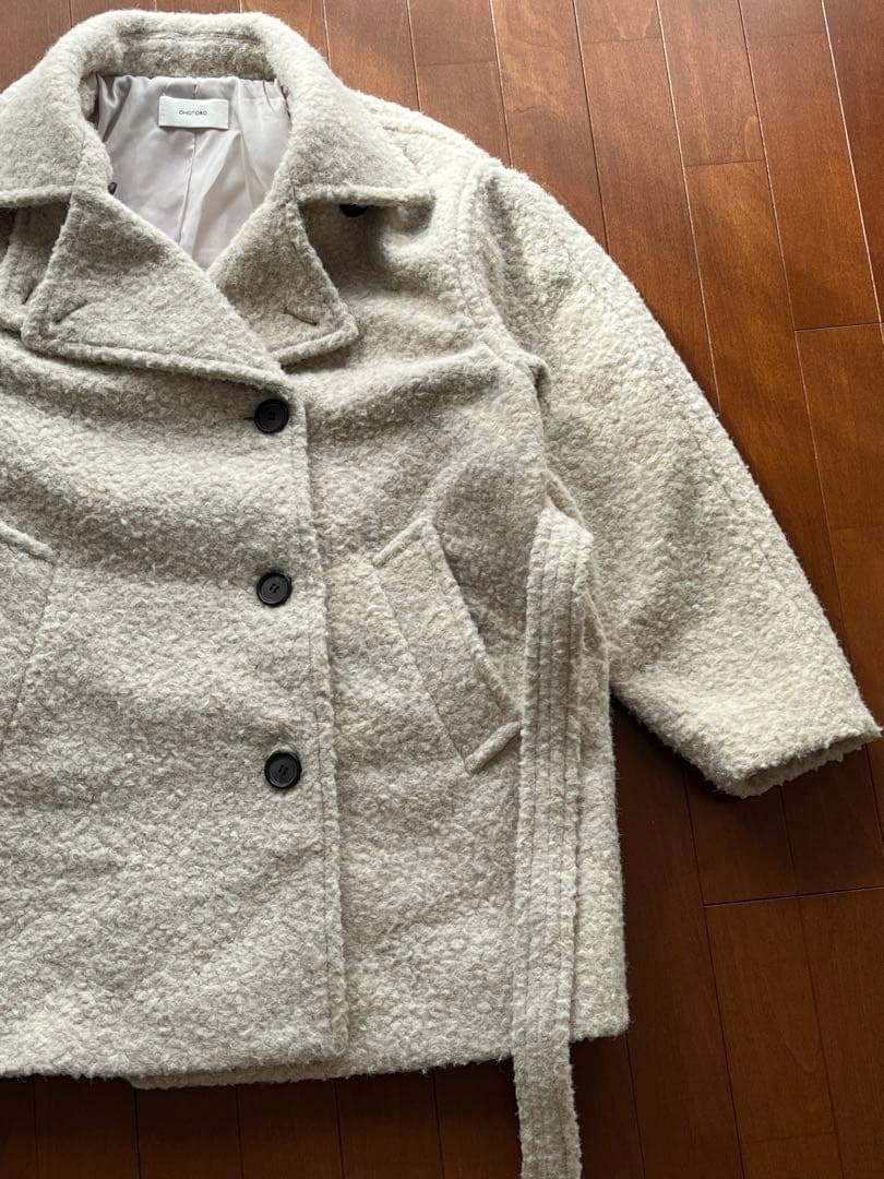 新年セール　OHOTORO コートミドル　2way Half Coat