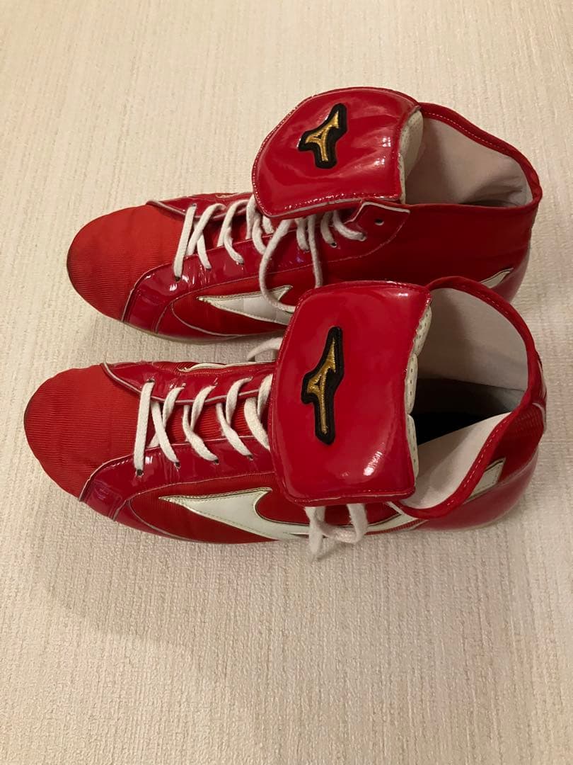 Mizuno ボクシングシューズ 白/赤 28㎝