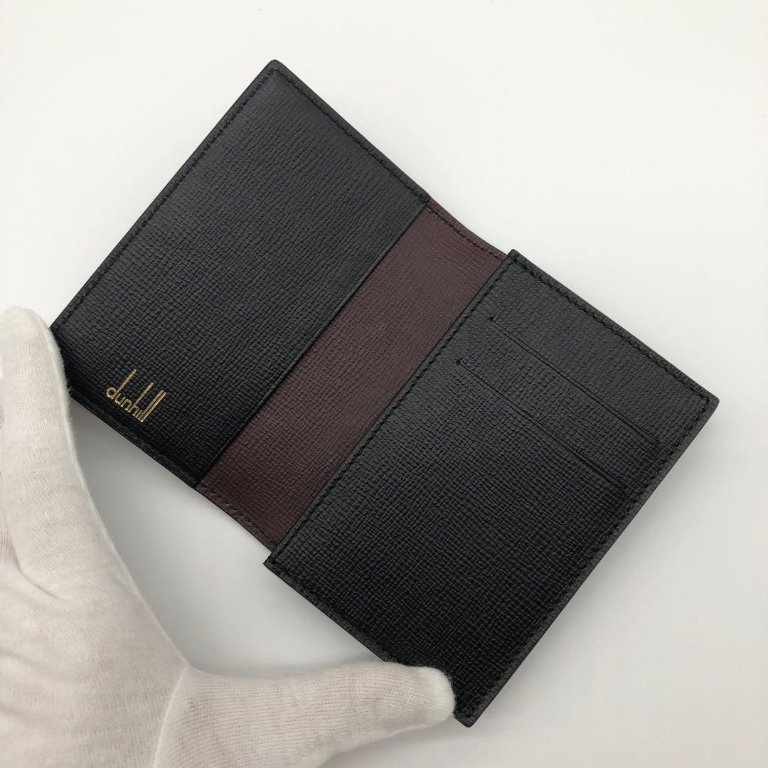 【新品未使用品】dunhill ブラックレザー名刺入れ