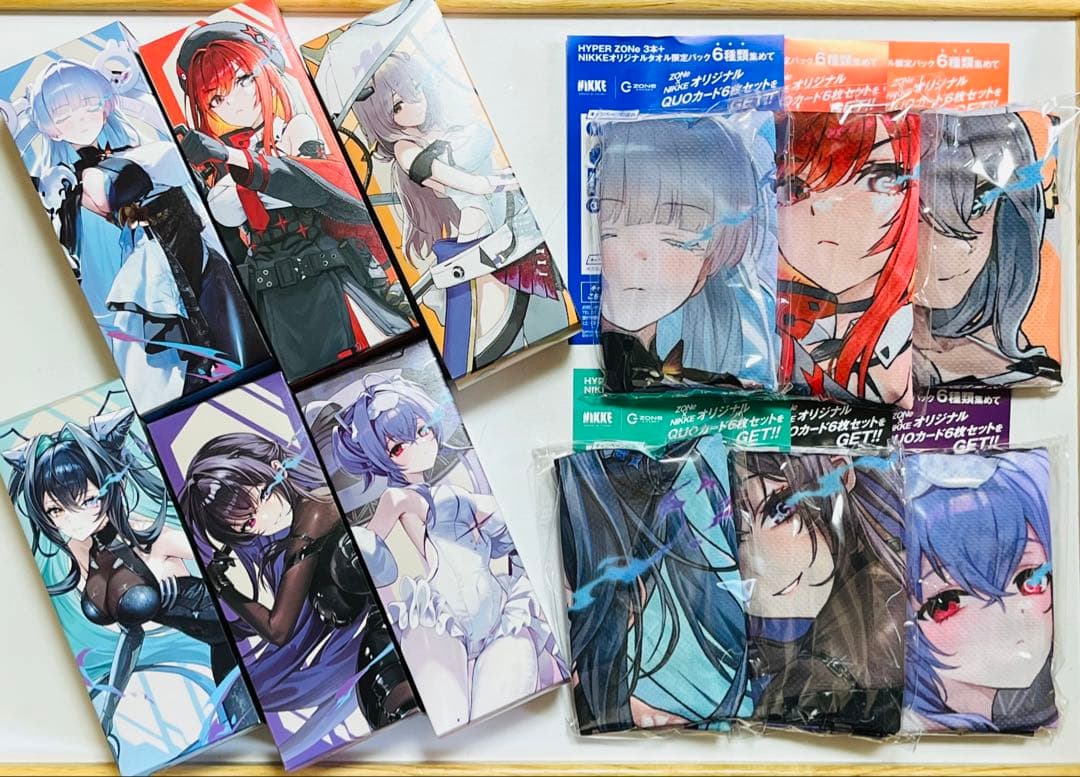 ZONe × NIKKE タオル 第２弾 コンプ 応募券 キャンペーンシール付き
