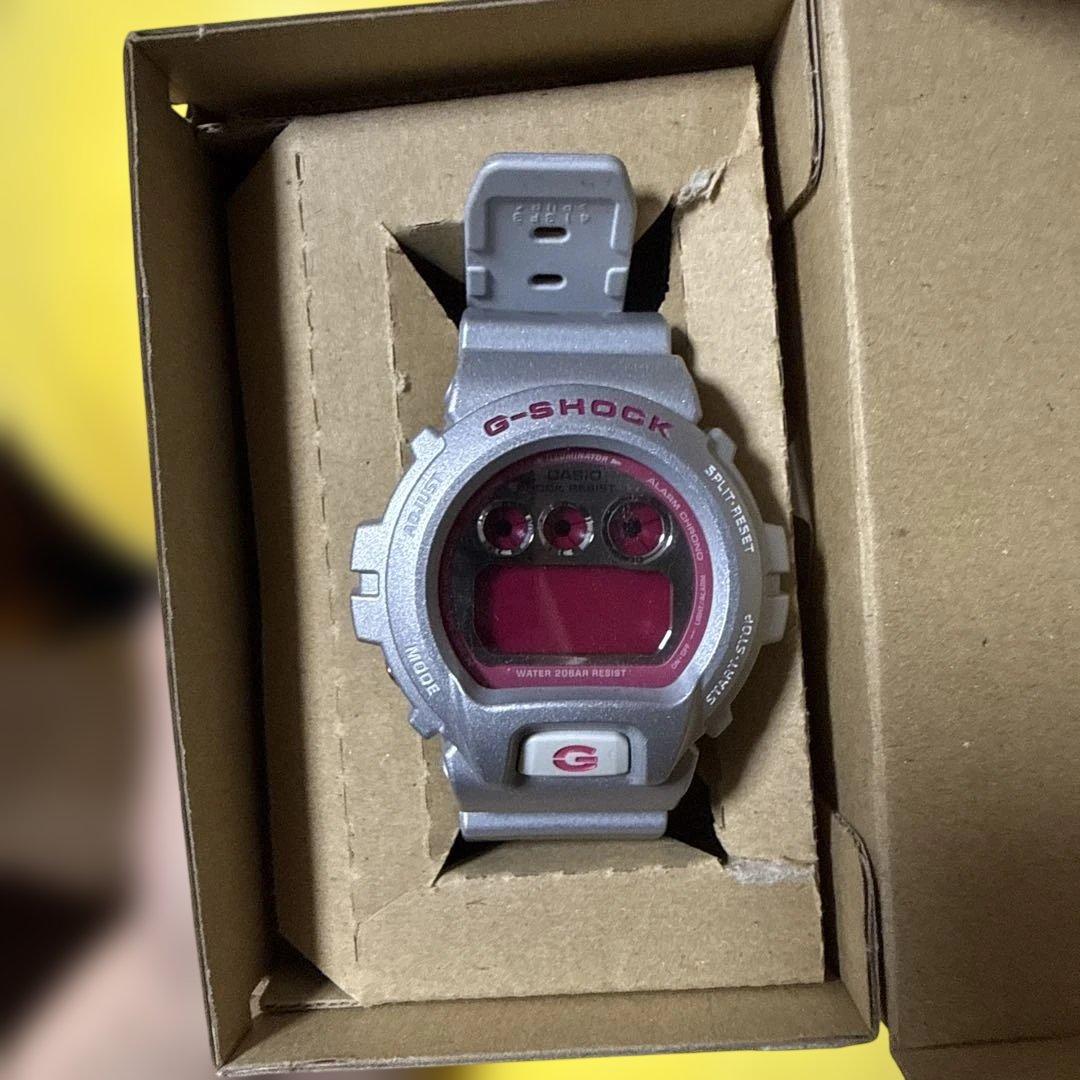 メルちゃん G-SHOCK デジタル腕時計 シルバー/ピンク