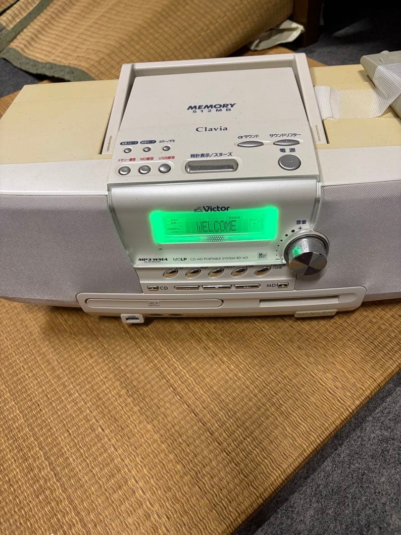 Victor Clavia CD・MD・カセットデッキ　RD-M2-W