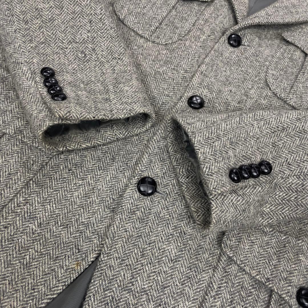 ジャミーソンズ シェトランドウール ヘリンボーン ハンティングジャケット L