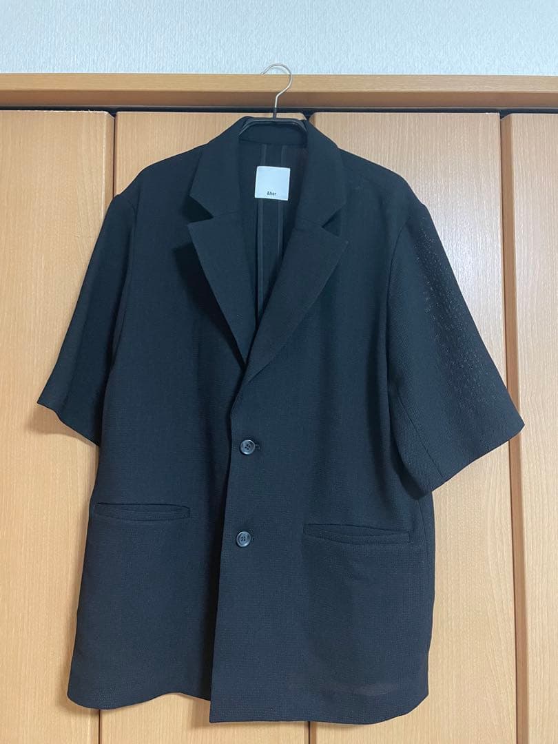 &her アンドハー　半袖ジャケット ブラック