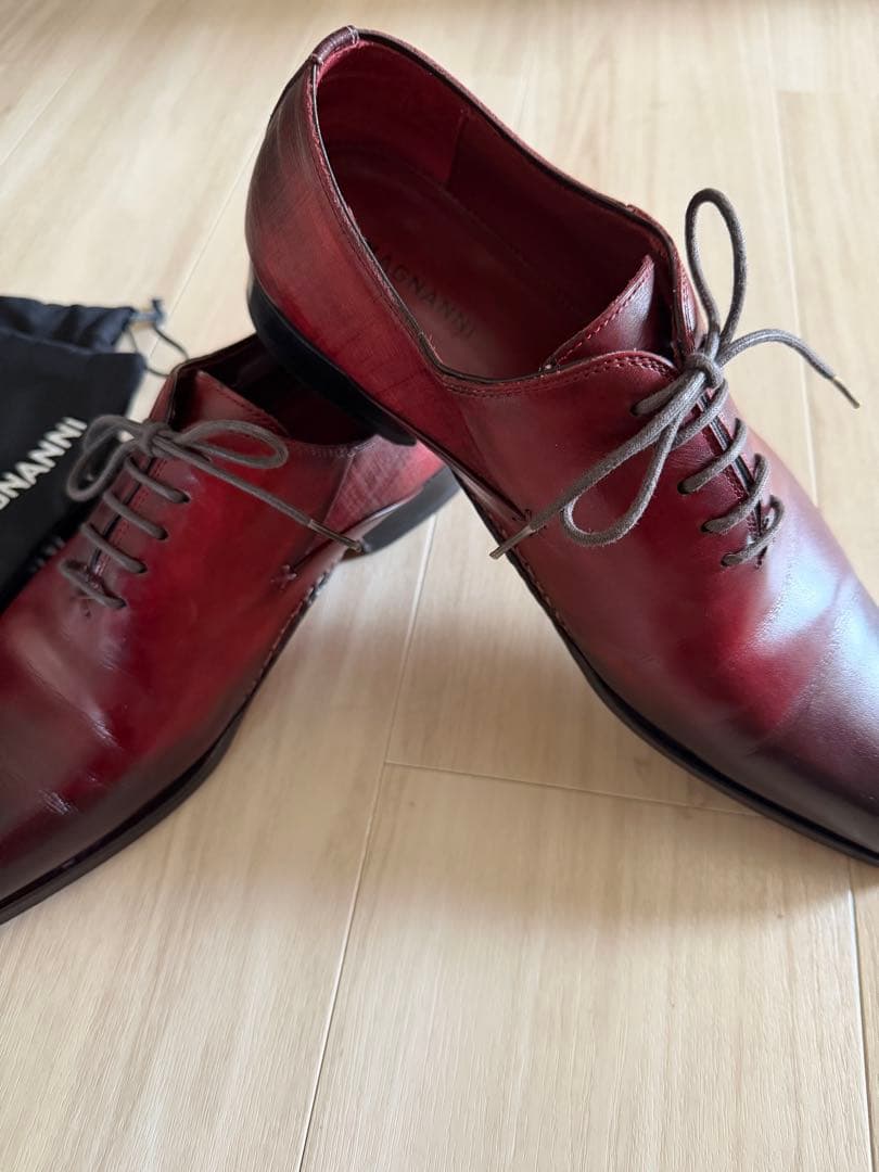 マグナーニレザー ドレスシューズ コニャック サイズ39スペイン製美品