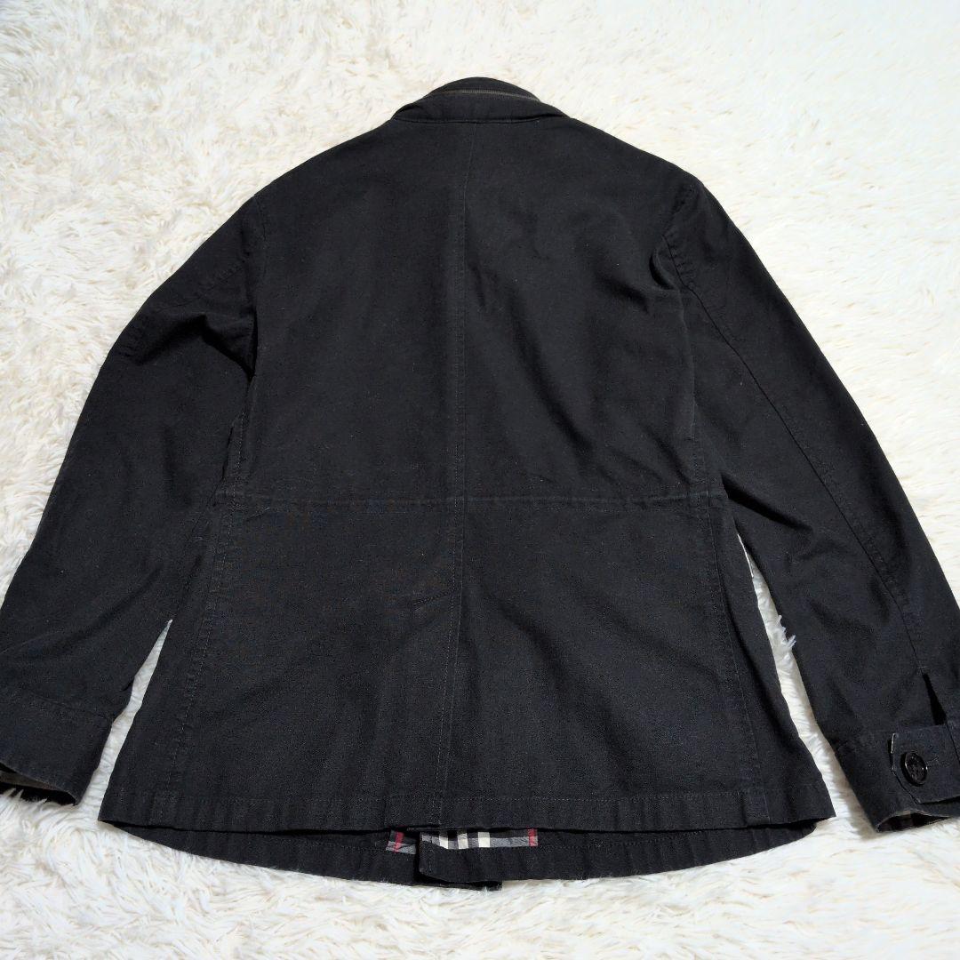 希少 バーバリーブラックレーベル 黒　M ミリタリー ジャケット 　アウター