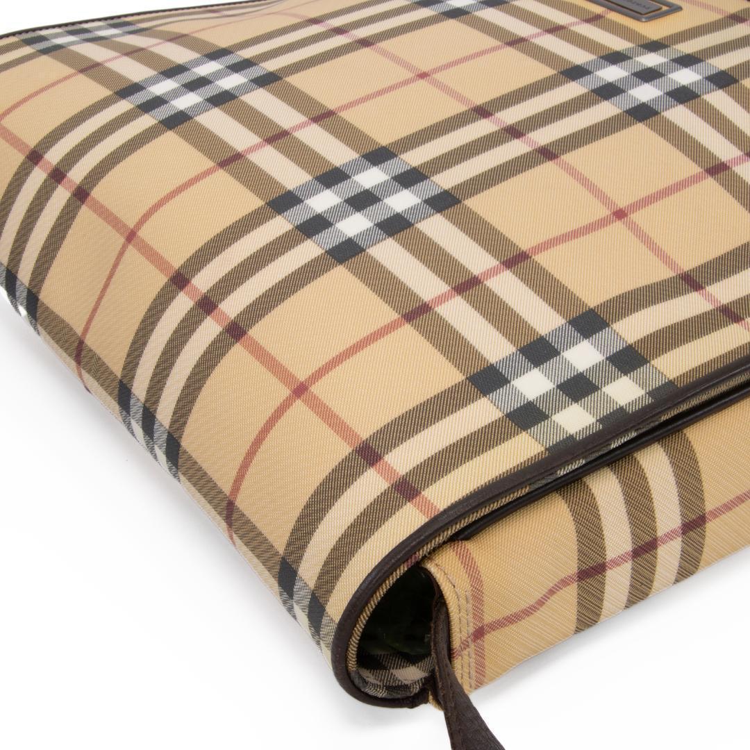 本物 バーバリー ショルダーバッグ メンズ レディース 茶色 斜め掛け チェック