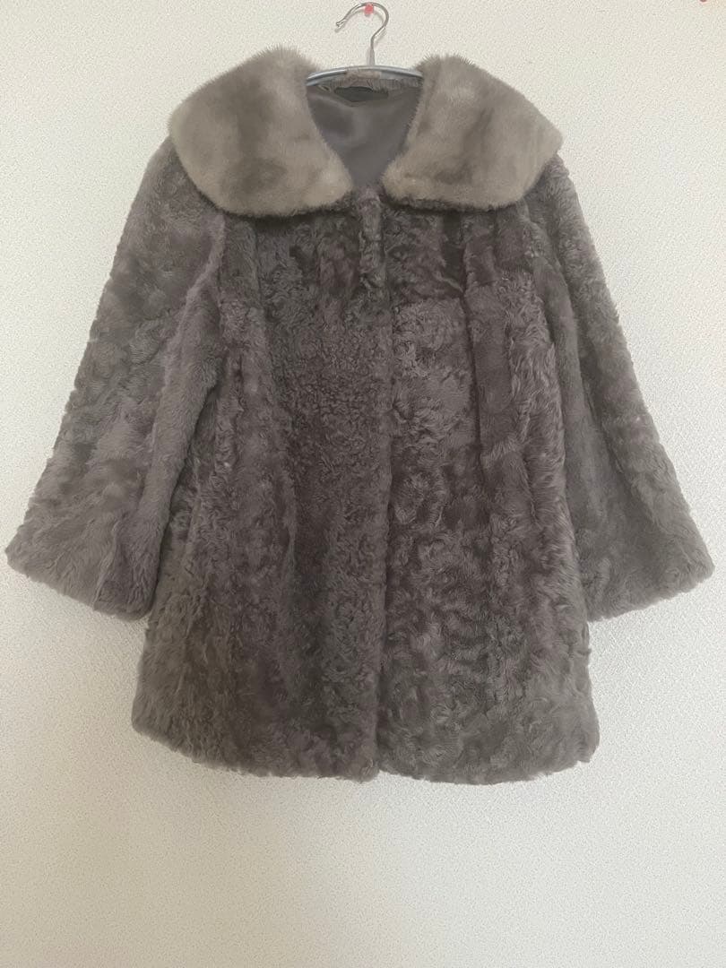 【Ayaサマ専用】Riecco ミンク襟　ラム　リアルファーコート