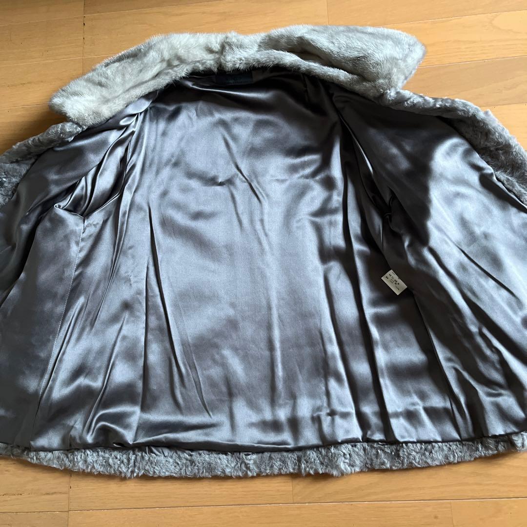 【Ayaサマ専用】Riecco ミンク襟　ラム　リアルファーコート