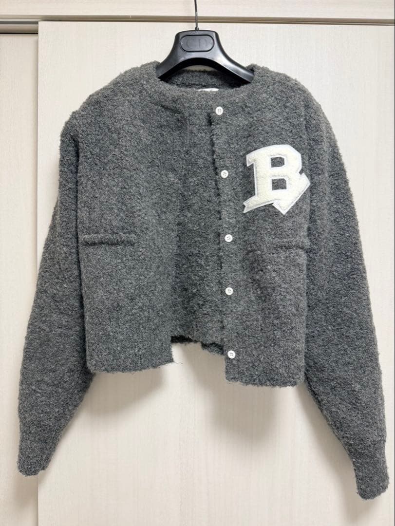 R　bibiy. STELLAR OPEN CARDIGAN グレー
