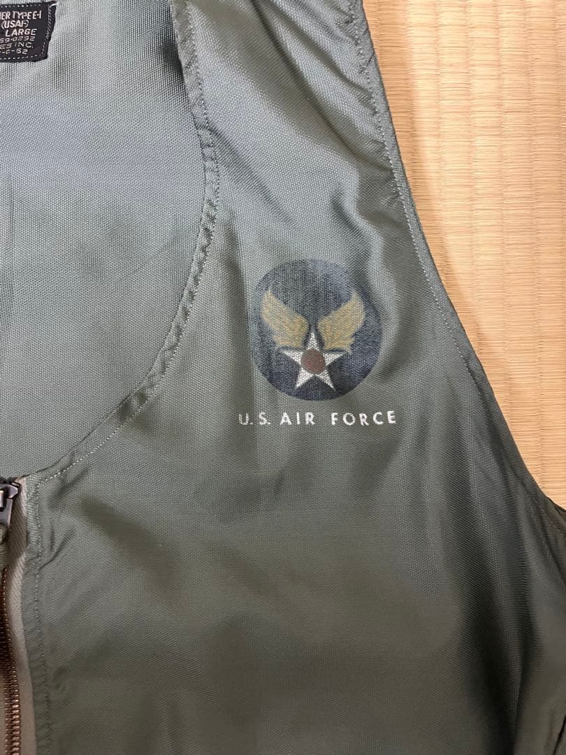 USAF E-1 ラジオベスト 1962年製 実物 レア 状態良好 値下げ可能