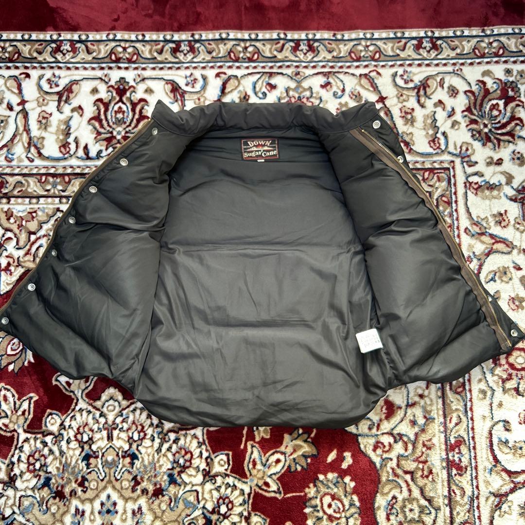 [used] sugarcane ダウンジャケット レザー M