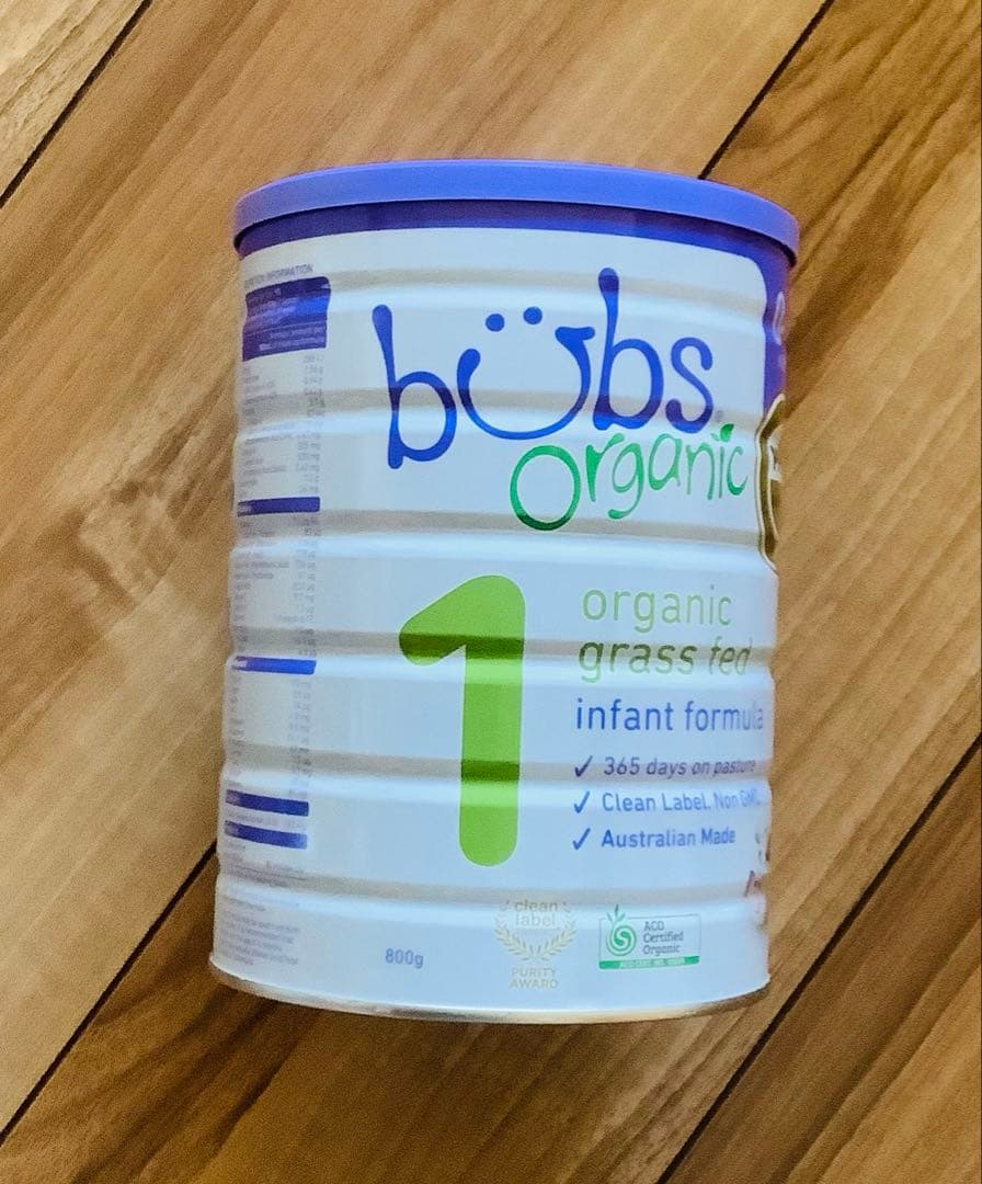 Bubs バブス牛のオーガニック粉ミルク ステップ1(生後0日〜6ヶ月) 1缶