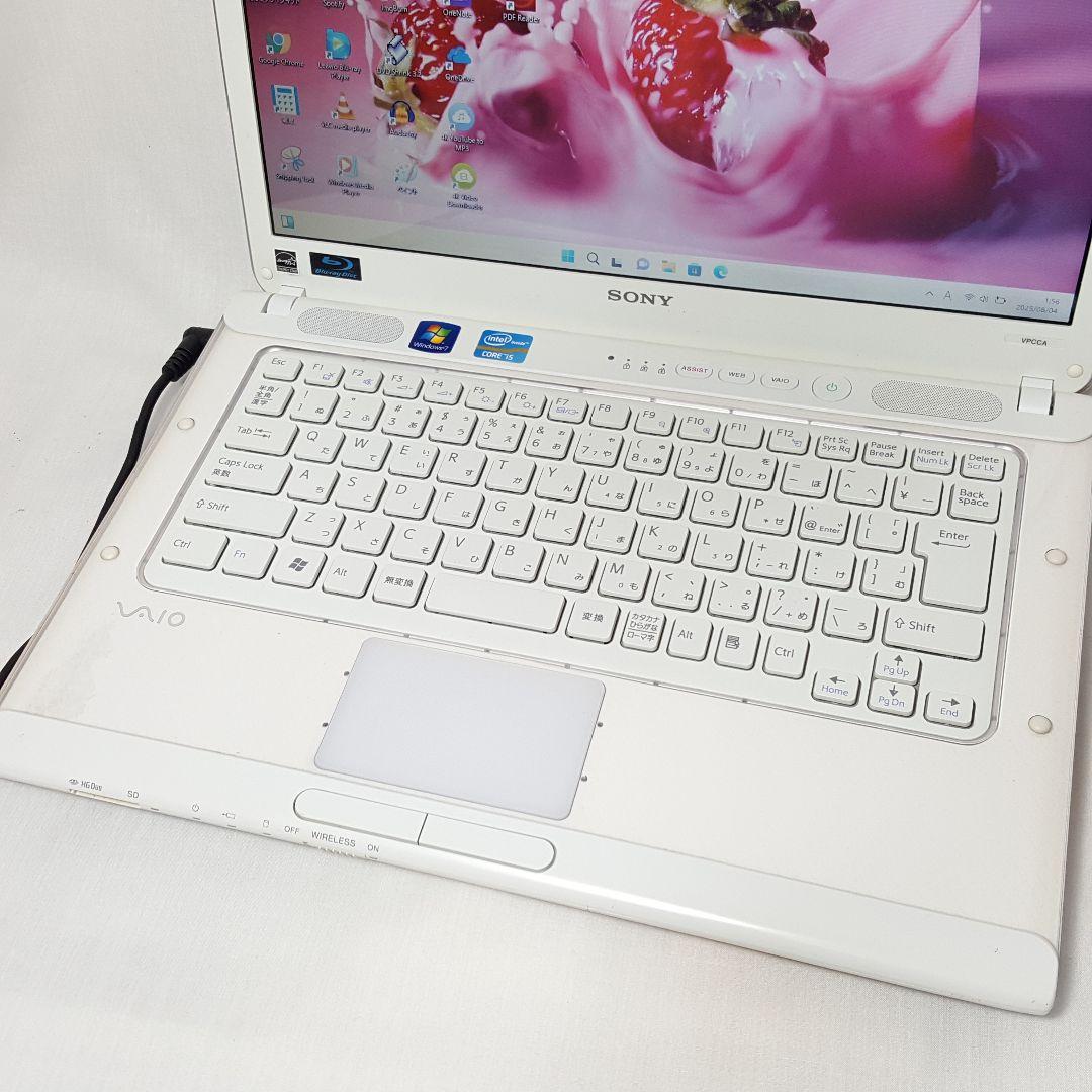 新Win11/小型ホワイト色/VAIO/新品SSD256G/マウス付/i7搭載