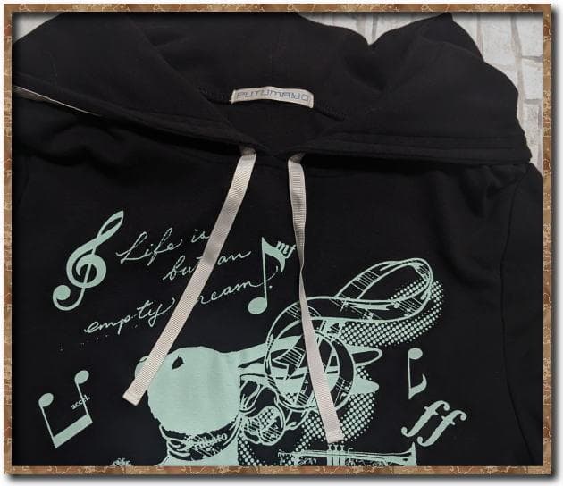 R*O様 プトマヨ　重ね着風カットチュニックワンピース　黒