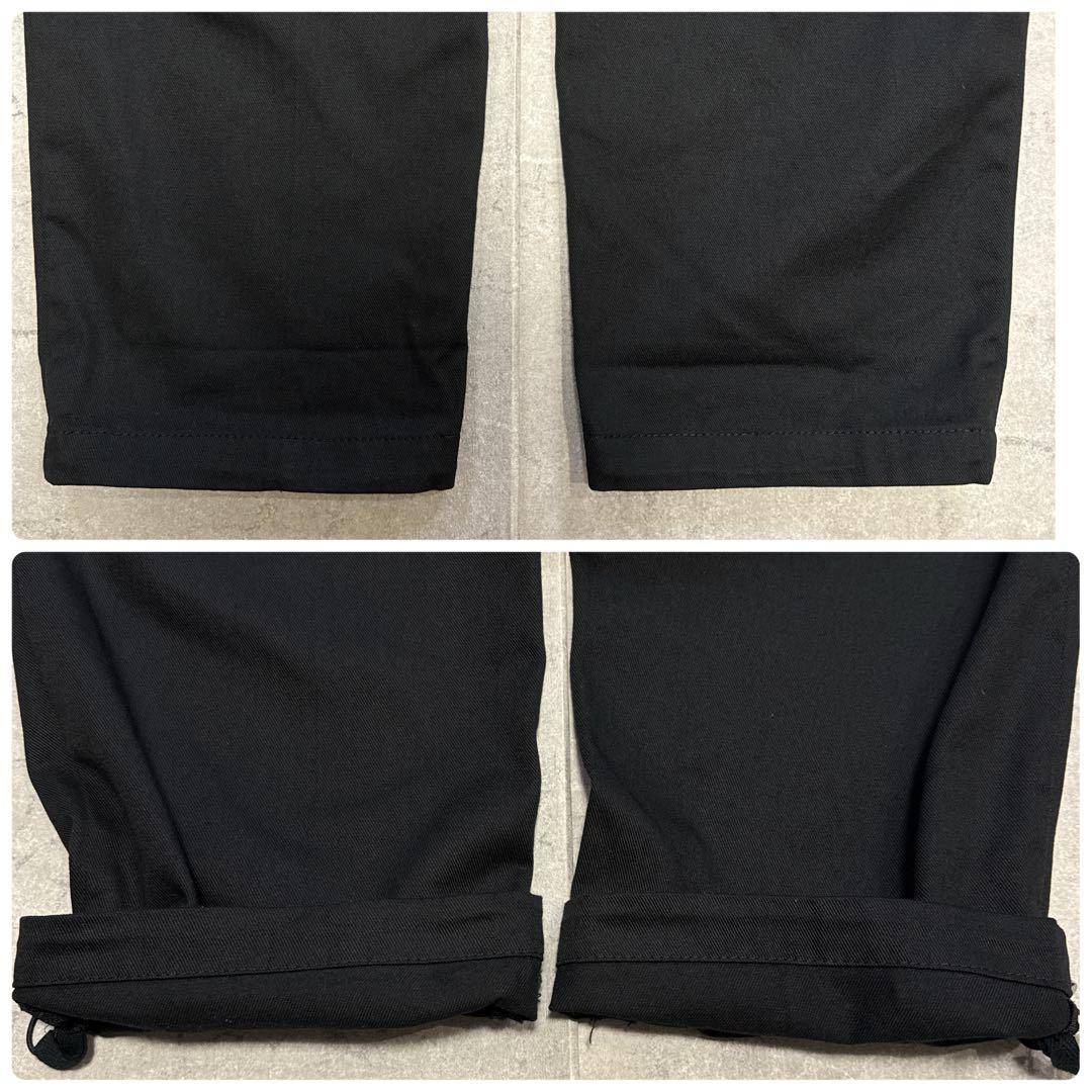 sacai サカイ ナイロン切替 ワイド テーパードパンツ黒 21AW ３