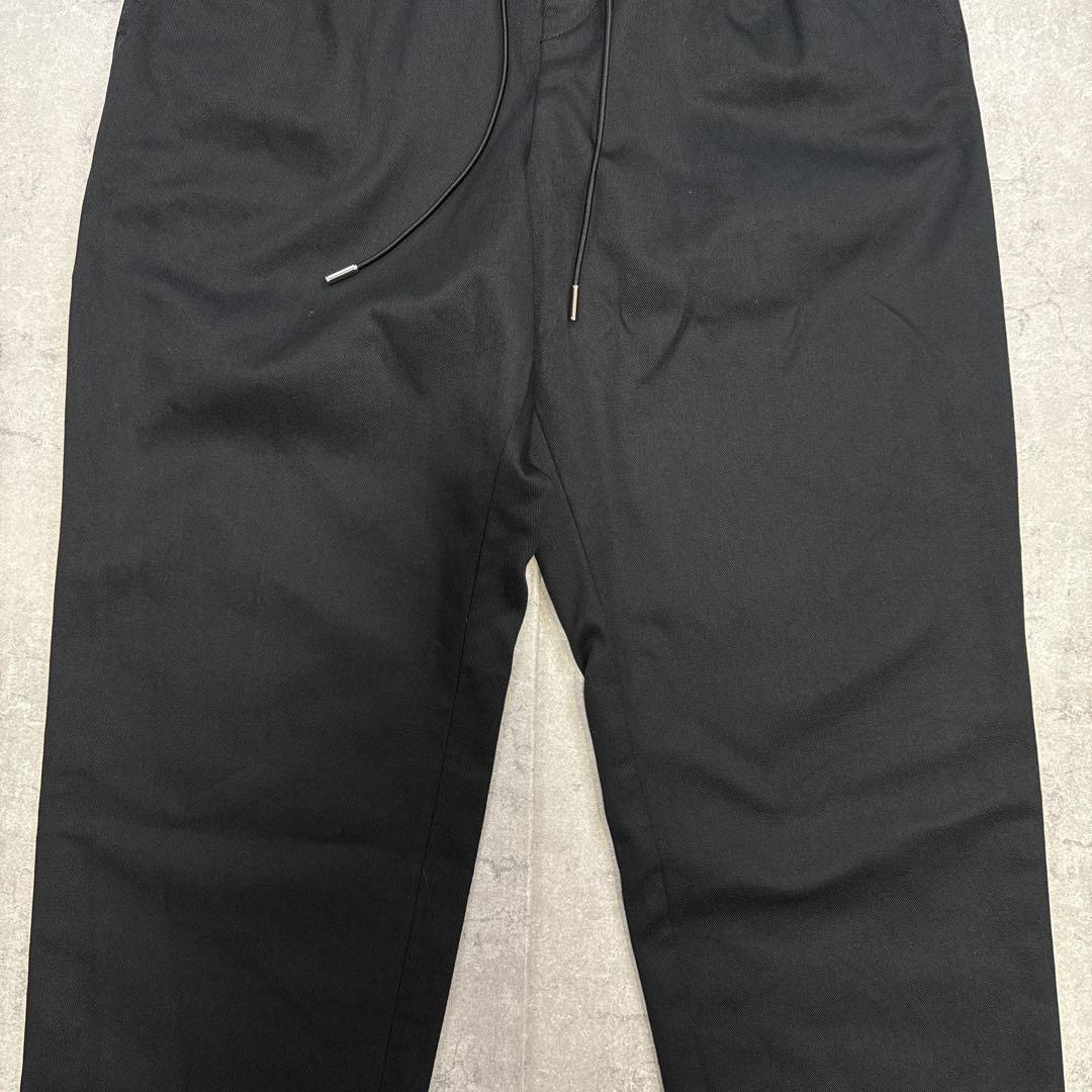 sacai サカイ ナイロン切替 ワイド テーパードパンツ黒 21AW ３