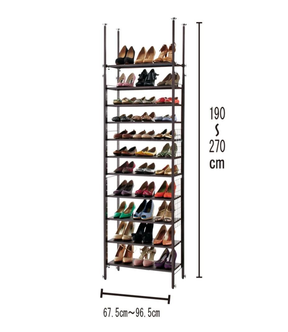 緊急値下げ対応します！【未使用】ディノス　靴収納 スチール製オープンシェルフ