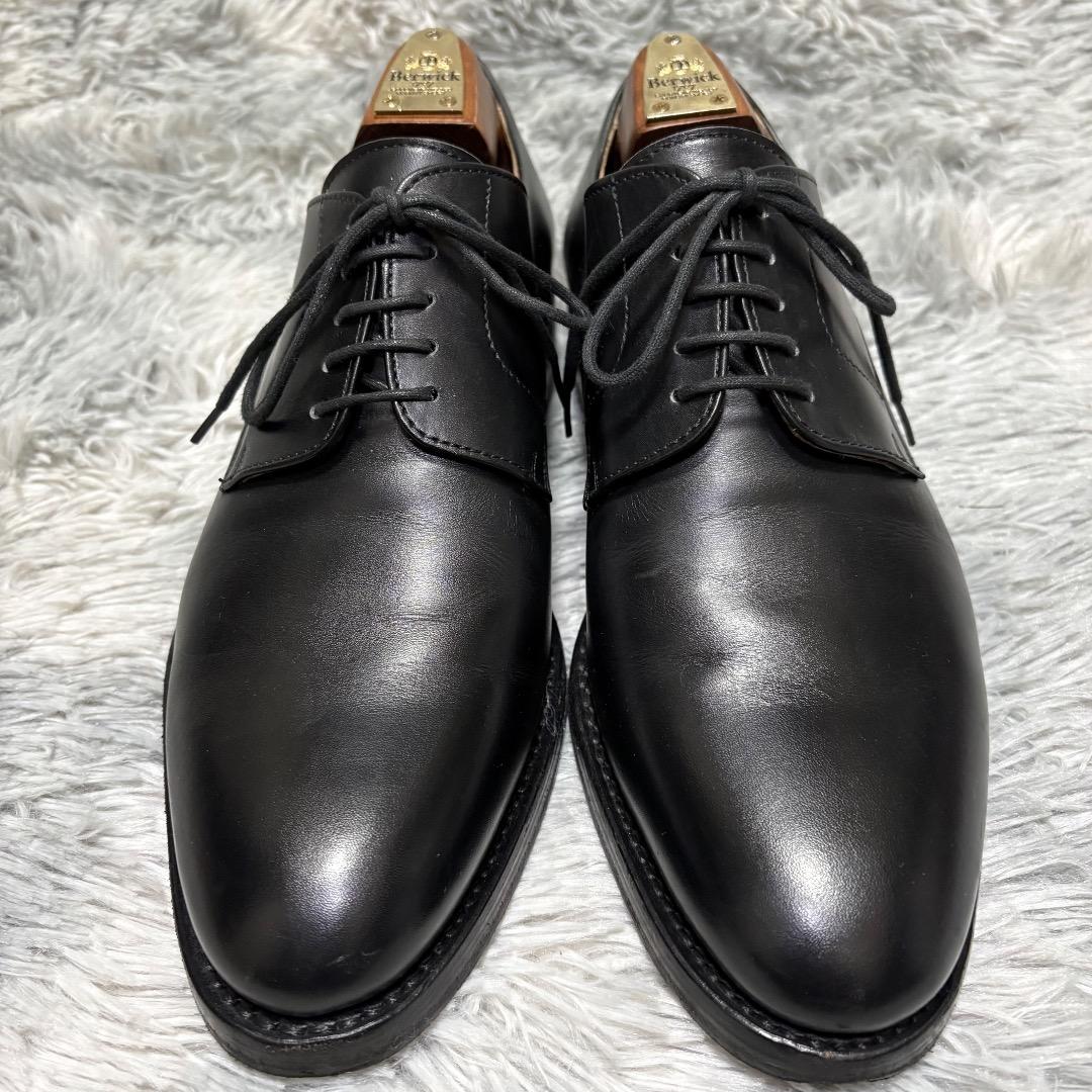 未使用級✨Berwick UK6(25.0cm)　3011 プレーントゥ 黒