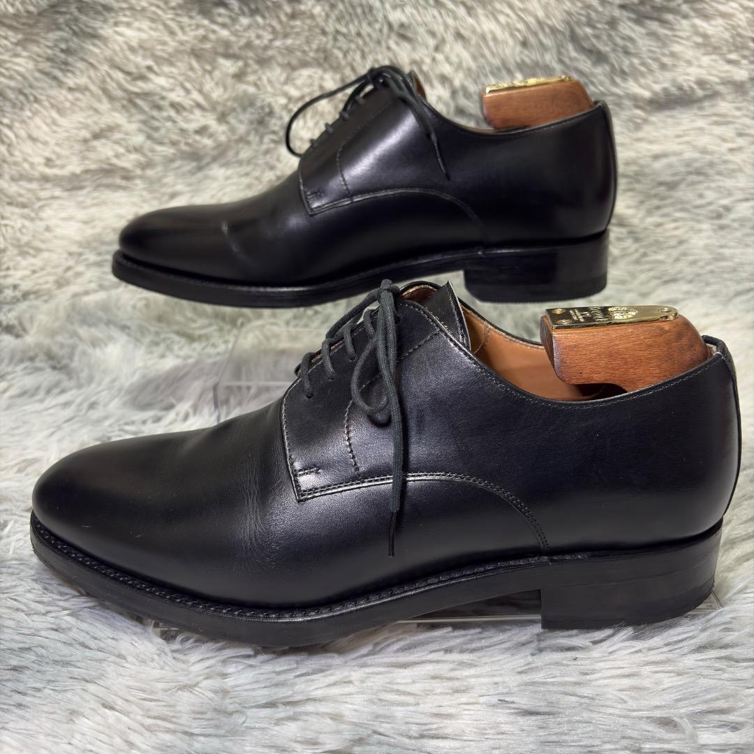 未使用級✨Berwick UK6(25.0cm)　3011 プレーントゥ 黒