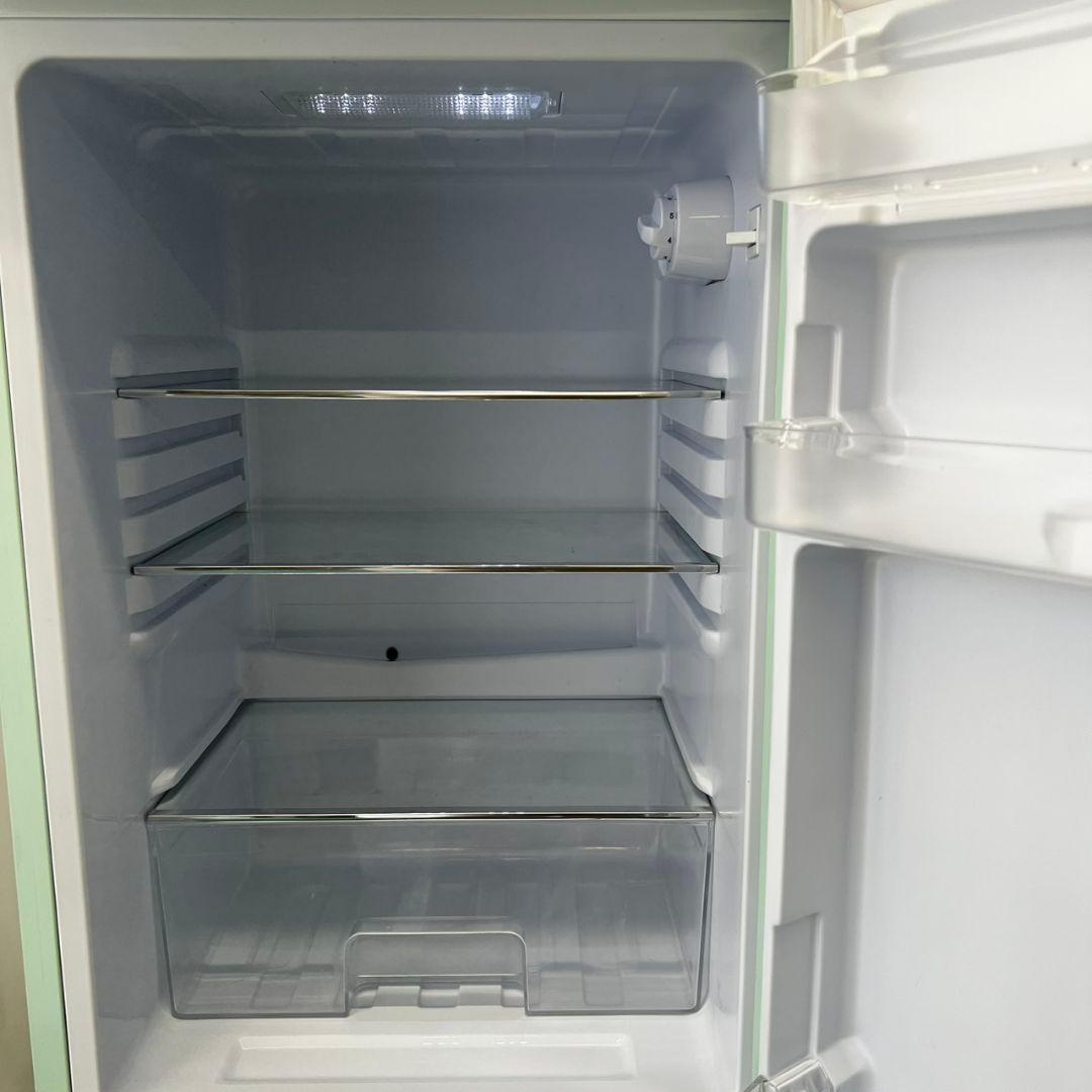 128 冷蔵庫　レトロ　おしゃれ　小型　スリム　可愛い　一人暮らし　設置無料
