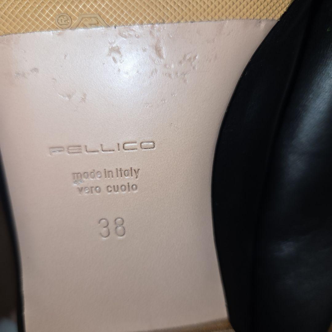 ペリーコ　PELLICO フラットパンプス CO　38　レザー