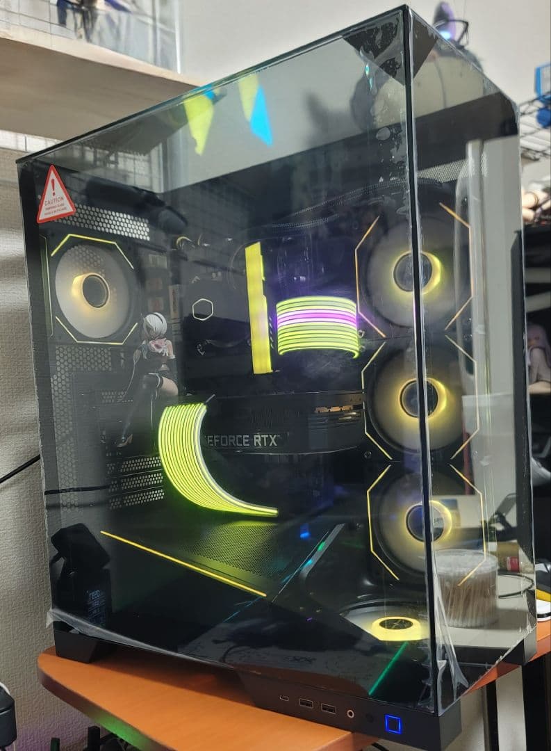 極美品最強 i9 3面ガラスOkinos Aqua93搭載SignalRGB連動