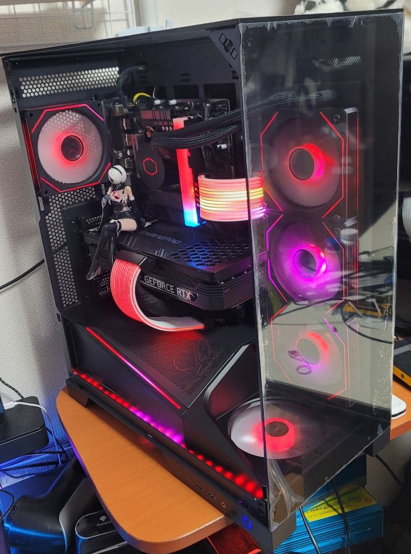 極美品最強 i9 3面ガラスOkinos Aqua93搭載SignalRGB連動