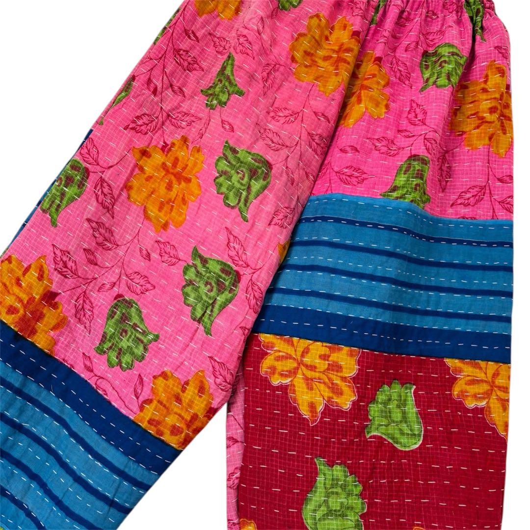 sara インド ラリーキルト zakuchiku ワイドパンツ