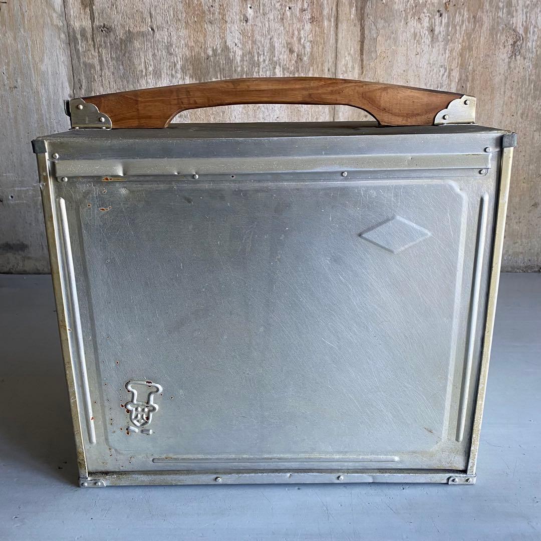 岡持ち　おかもち　横長　大型　昭和レトロ　ヴィンテージ　レトロ　古道具　⑤