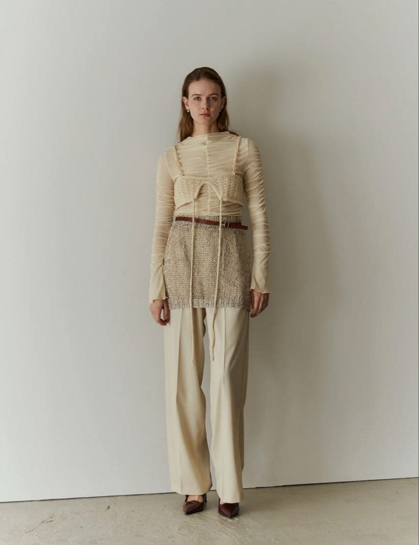 新品未使用 eaphi SPANGLE KNIT MINI SKIRT