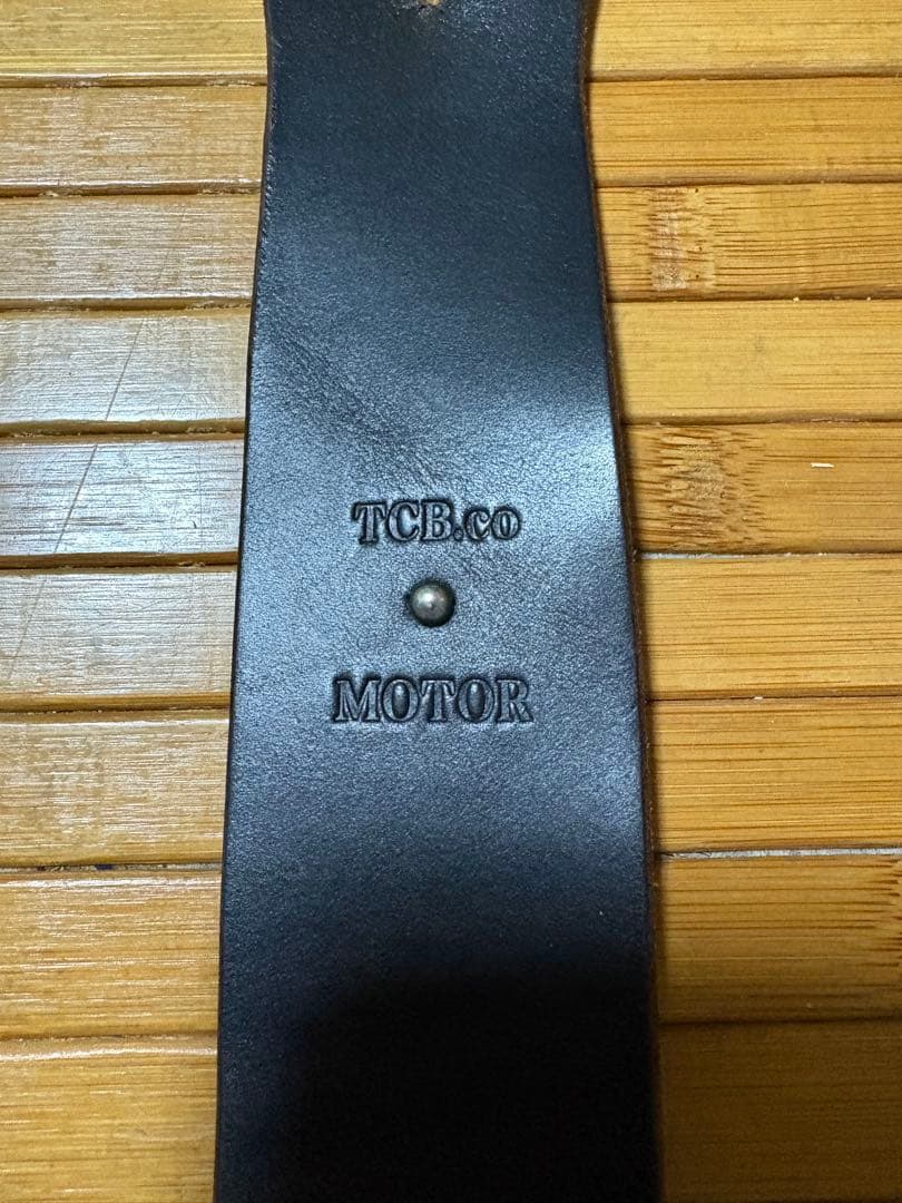 TCB× MOTOR CHROMEXCEL LEATHER SUSPENDER