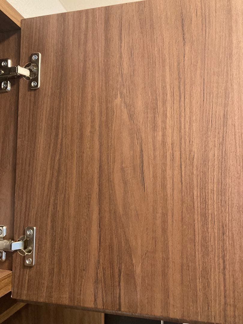 ニトリ キッチンボード ブラウン キャビネット 食器棚