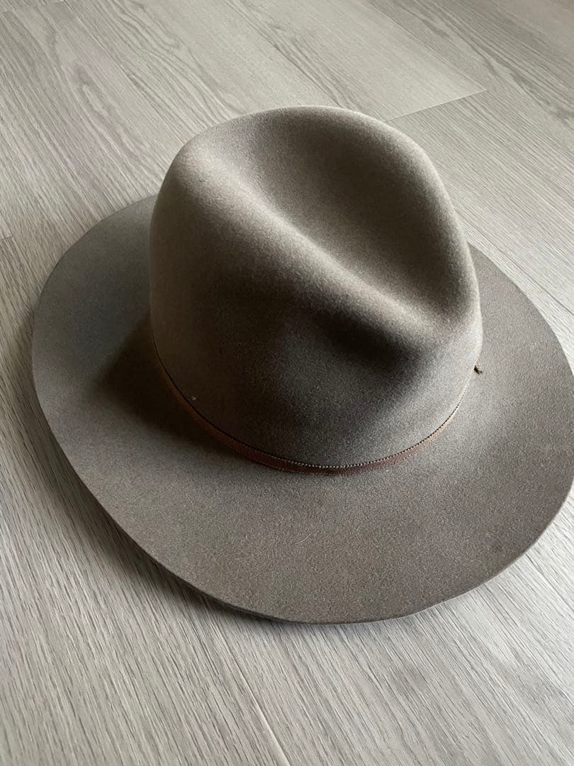 the fat hatter グレー ウールフェルトハット
