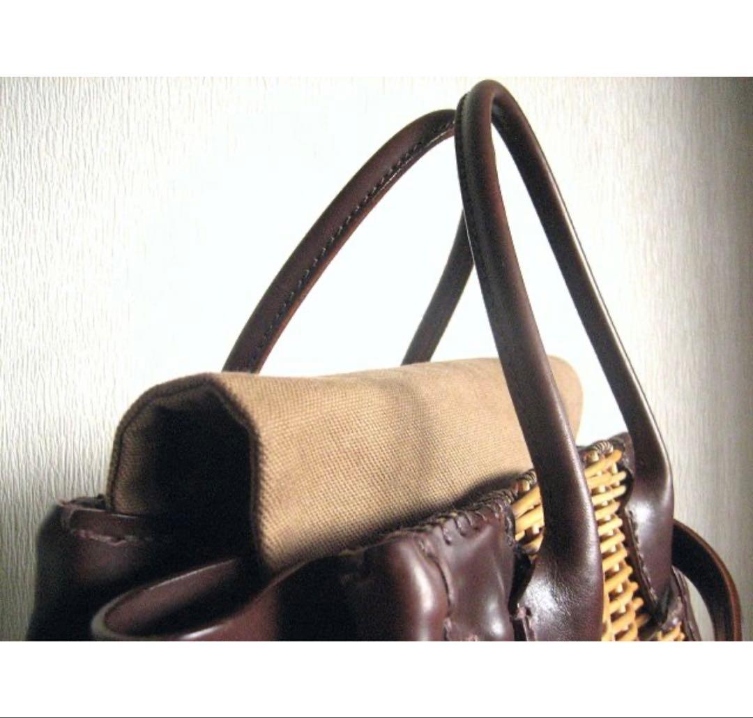 ebagos エバゴス オイルショルダーベルトバッグ スタイリストバッグ 茶