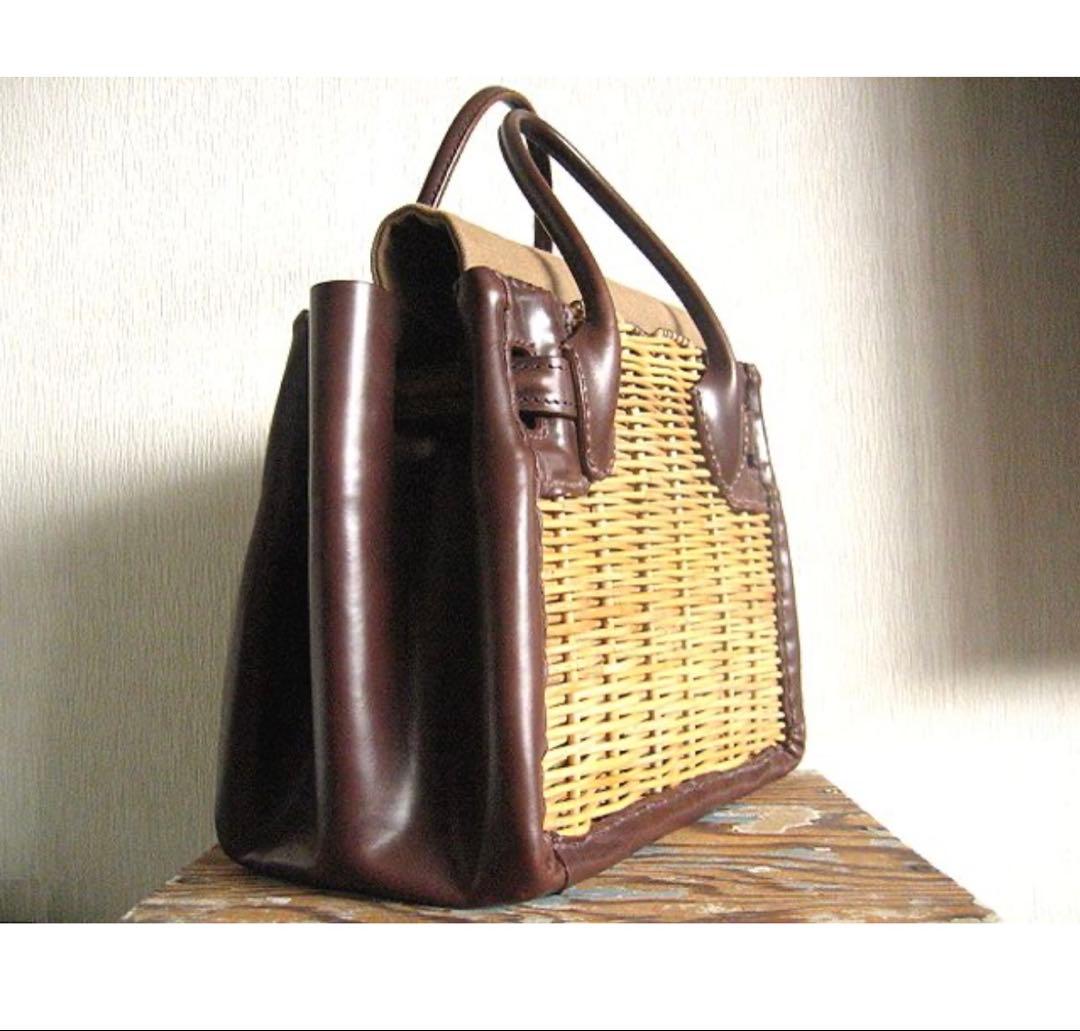 ebagos エバゴス オイルショルダーベルトバッグ スタイリストバッグ 茶