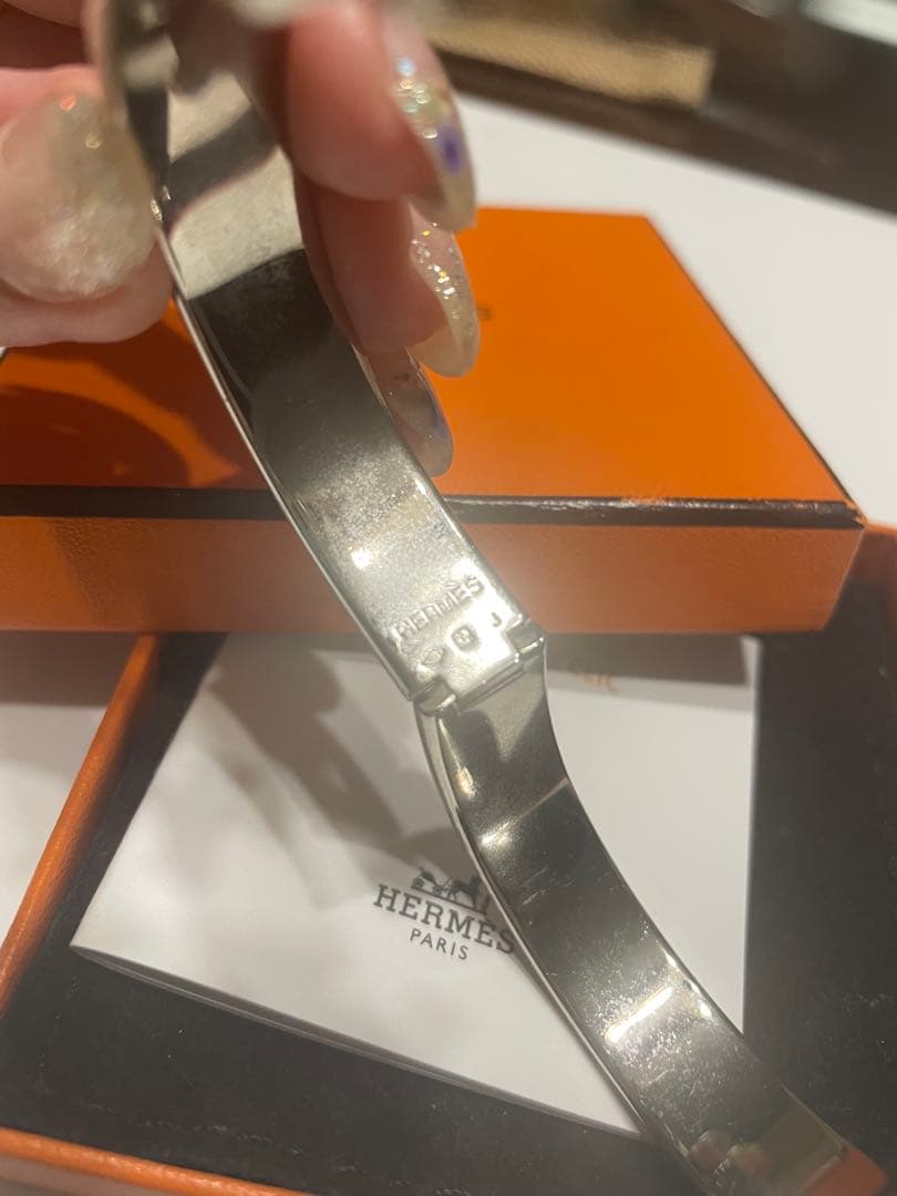 HERMES ホワイトバングル
