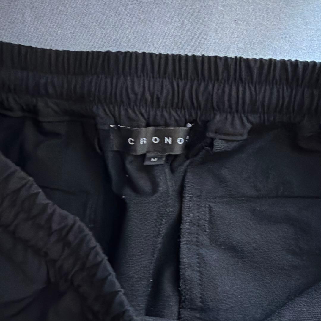 CRONOS クロノス ブラックカーゴパンツ サイドポケット付き M38 メンズ