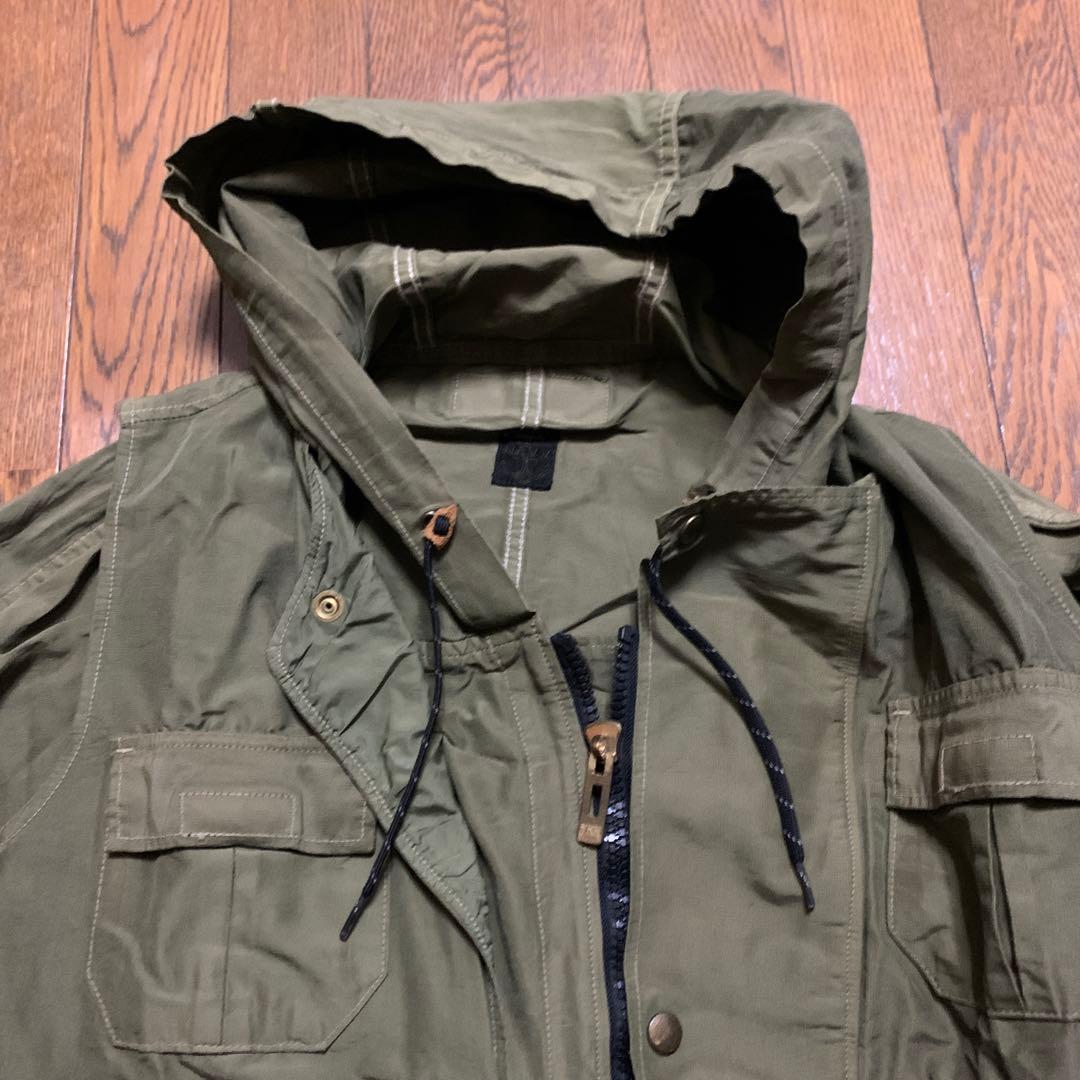 KAPITAL 希少　ミリタリージャケット　カーキ　NAVY タグ　サイズ2