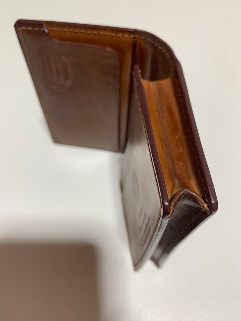 GANZO レザー 名刺入れ 二つ折り