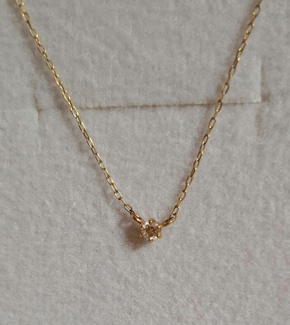 L&Co.　K 10 ダイヤモンドネックレス
