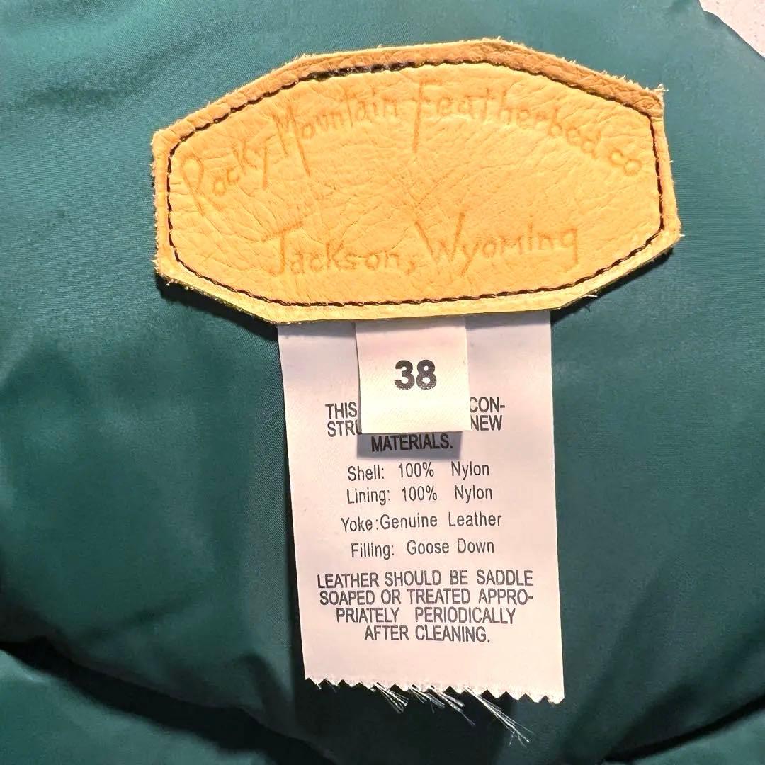 【Rocky Mountain Featherbed】新品同様ダウンベスト　38