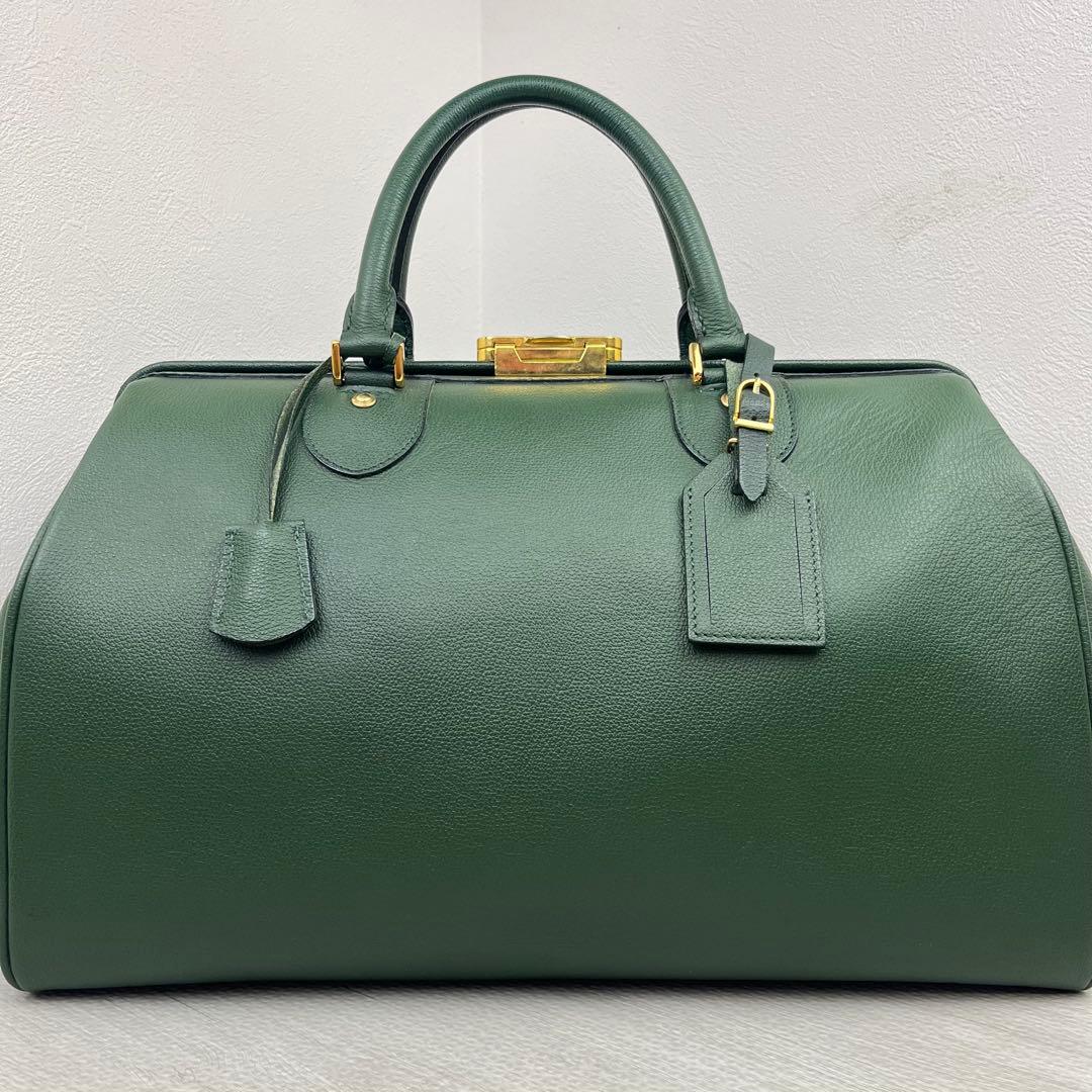 未使用級✨ SOMES SADDLE ソメスサドル ボストンバッグ グリーン