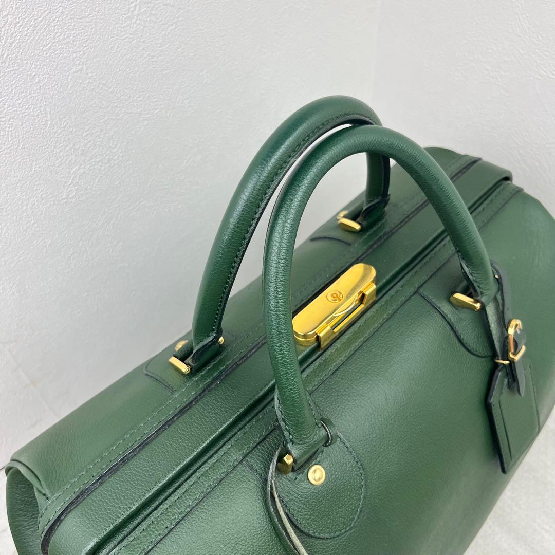 未使用級✨ SOMES SADDLE ソメスサドル ボストンバッグ グリーン